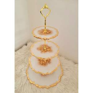RR ENTERPRISES Artisan Resin <b>Cake</b> Stand From India for Elegant <b>Cake</b> and Pastry Display Premium <b>Cake</b> <b>Tools</b> - Product Image 5