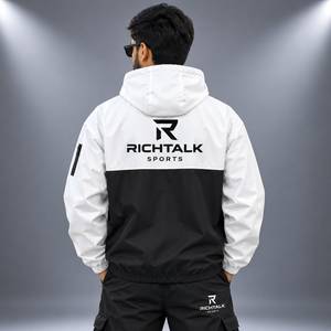 เสื้อแจ็คเก็ตแบบแข็งสำหรับฤดูใบไม้ร่วง กันน้ำ กันลม ระบายอากาศได้ดี คอตั้ง ซิป ปิด  ย้อมสีพื้น  รับสกรีนโลโก้ตามแบบลูกค้า - Product Image 2