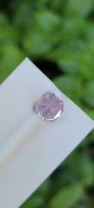 Piedra Preciosa Kunzita Afgana Natural, Corte Hexagonal, Sin Tratar, Facetada, para Joyería de Primera Calidad - Product Image 2
