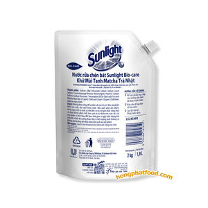 Detergente Líquido para Platos Sunlight con Aroma a Té Verde Matcha, Ecológico, 2 kg, Limpiador de Cocina - Product Image 3