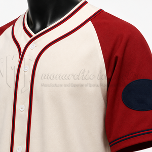 Camiseta de Béisbol Sublimada Personalizada, 100% Poliéster, Malla con Rayas, Uniforme de Equipo, OEM ODM, Secado Rápido, Transpirable, Cuello en V - Product Image 6