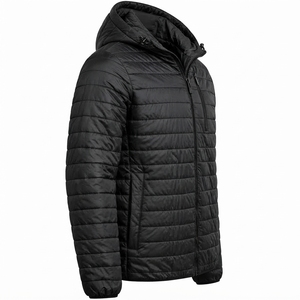 Veste d'hiver rembourrée légère pour homme, veste à capuche personnalisée pour homme, vêtements d'extérieur pour les voyages en plein air - Product Image 2