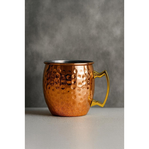 Wholesale Finest Quality Copper Hammered Mule Mugs Handmade Vintage Style <b>Drinkware</b> With Brass Handle For Bar & Kitchen - Product Image 1