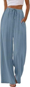 Pantalons décontractés à jambes larges pour femmes - Product Image 5