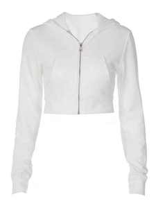 Sweat-shirts à capuche tricotés amples pour femme, brodés, à épaules tombantes, respirants, style survêtement - Product Image 6