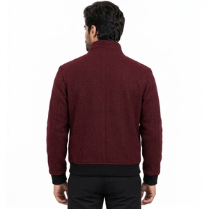 Lightweight Warm Wool Blend Comfortable Winter Outerwear Stylish Clothing For Travel Casual Wear Walking Men Winter Wool Jacket - Product Image 5