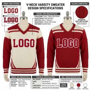 High Quality KAP Custom Embroidery Logo Factory Manufactured Knitted v neck Sweater Sorority Fraternity Sweater <b>chenille</b> logo - Product Image 1