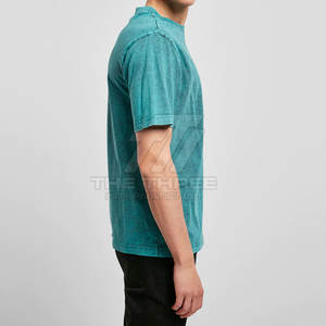 Camisetas de hombre con diseño moderno, 100% algodón, lavado ácido, color sólido, talla adulta, corte holgado, estampadas, para hombre. - Product Image 4