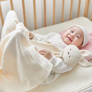 [designyoons] hellohizoo designyoons - Pañuelo de mano cómodo y suave 100% algodón, manta de seguridad para bebé, adorable animal para abrazar - Product Image 1