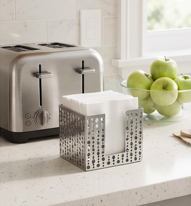 Elegante Caja de Pañuelos de Metal Estilo Antiguo, Diseño de Alta Calidad, Acabado Elegante, Perfecta para Bodas, Fiestas, Vajilla y Decoración de Comedor - Product Image 3