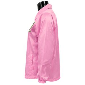 <b>Pink</b> <b>Waterproof</b> Coach <b>Jacket</b> Lightweight Rain <b>Jacket</b> Casual Outdoor Windbreaker Embroidered Fashion Outerwear Women Apparel - Product Image 2