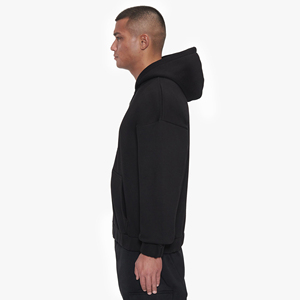 Sweat à capuche en molleton épais personnalisé avec broderie, coupe oversize unisexe, chaud pour l'hiver, style streetwear - Product Image 3