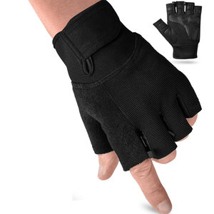 Professional Neoprene Half Finger Gym <b>Gloves</b> with Lace-Up Closure for Fitness <b>Training</b> Strength Conditioning Performance Support - Product Image 1
