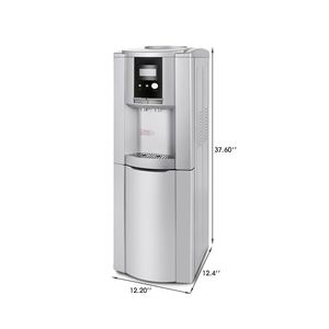 Dispenser d'Acqua Calda e Fredda Elettrico Intelligente con Capacità di 5 Galloni, Spina EU, Struttura in Vetro per Uso Domestico e Alberghiero - Product Image 2
