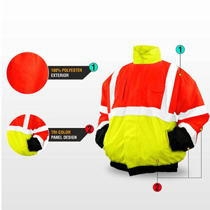 Wholesale Quality <b>High</b> <b>Visibility</b> Breathable Zippered Reflective <b>Softshell</b> CE Certified Unisex Work Pants Customizable Options - Product Image 3
