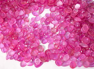 Natural Pink Sapphire Rose Cut Flat back Faceted 5 mm To 12 mm Loose Gemstone For Jewelry Makings - Product Image 5