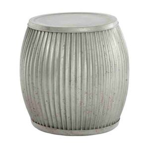 Tabouret en fer galvanisé industriel, durable, parfait pour la décoration intérieure, meuble d'appoint pour salon, ottoman, utilisation en appartement - Product Image 1