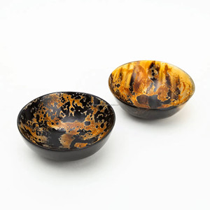 Meilleur prix Décoration intérieure Bol à salade poli Bols traditionnels de luxe en corne de buffle Tailles personnalisées Résille Disponible pièce - Product Image 1