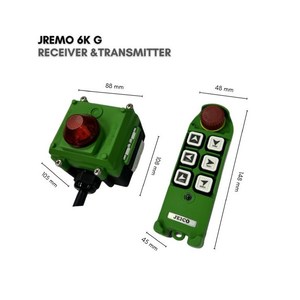Télécommande radio industrielle pour grue, palan et treuil, vitesse unique, 100-240 VAC, JEICO JREMO 6K G, fabriqué en Corée - Product Image 4