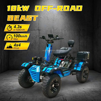 Certifié CE 60V 50Ah 8000W Scooter électrique 21 pouces 4 roues double suspension puissant 10000W adultes tout-terrain