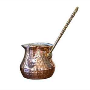 Cafetière turque artisanale en cuivre et laiton, petite, style ottoman, traditionnelle, authentique, pour la maison - Product Image 3