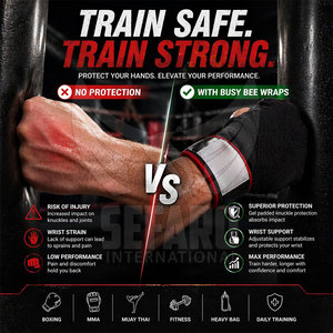 Ventes flash : Bandages de boxe rapides fabriqués au Pakistan, sur mesure, protecteurs - Product Image 5