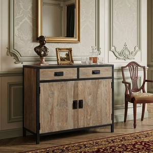 Table de chevet scandinave Veloz en teck massif, armoire à tiroirs en bois minimaliste pour chambre à coucher, entrepôt, villa de luxe, hôtel - Product Image 2