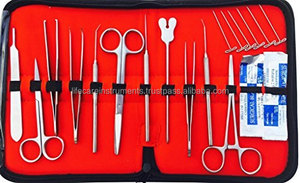 Kit de dissection professionnel avec 38 pièces, kit d'anatomie en acier inoxydable pour étudiants avec ciseaux, pinces, pincettes, lames par LCI - Product Image 2