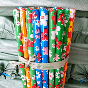 Manche de balai en bois enduit de PVC de 120 cm pour usage domestique, manche de balai court en plastique, tête de balai en PVC coloré, pelle à poussière durable – Vente en gros - Product Image 4