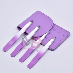 Ensemble de pinces à épiler professionnelles de haute qualité en acier inoxydable, pointe fine, antistatiques, écologiques, réutilisables pour - Product Image 1