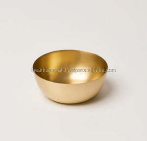 Juego de 2 Cuencos de Latón Pulido Hechos a Mano de la Mejor Calidad para Fiestas - Hermoso Diseño de Artesanía - Product Image 6