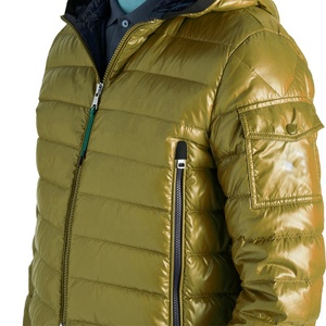 Chaqueta acolchada con capucha clásica para hombre, abrigo alternativo personalizado, abrigo de invierno acolchado brillante - Product Image 6