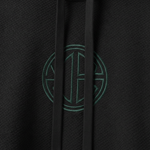 Sudadera con Capucha Extra Grande de Tejido Waffle Premium, Logotipo Personalizado en la Parte Delantera con Pedrería, Unisex, Algodón Grueso, Estilo Urbano Otoñal - Product Image 6