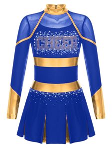 Jupe d'uniforme de cheerleading pour femme adulte 100 % polyester respirant de haute qualité, imprimée par transfert thermique, vente en gros, ensemble complet - Product Image 6