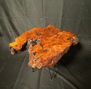 Phoenix Burl Wood <b>Coffee</b> <b>Table</b> – Handcrafted Live Edge Rustic Wood Slab <b>Table</b> with Hairpin Legs Rustic <b>Coffee</b> <b>Table</b> Irregular - Product Image 3