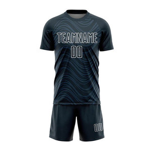 Uniformes de Fútbol Personalizados al por Mayor, Diseño Nuevo, Sublimación Completa, Ropa Deportiva de Verano, 100% Poliéster, Absorbe la Humedad - Product Image 1