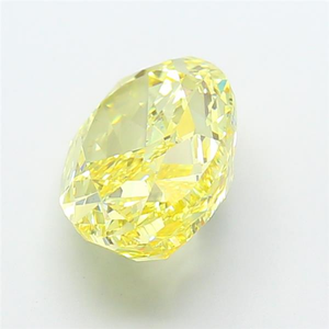 Diamant de laboratoire haut de gamme de créateur, taille ovale, certifié CVD, jaune intense fantaisie vibrant, pierre précieuse en vrac, chefs-d'œuvre de joaillerie - Product Image 2