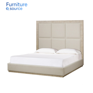 Lit rembourré de qualité supérieure avec tête de lit capitonnée classique Mobilier de chambre moderne et élégant Confortable pour le repos quotidien - Product Image 2