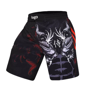 Pantalones Cortos de Muay Thai WKN Black Gold Dragon para Hombre, Ropa de Entrenamiento de Artes Marciales Mixtas, Impresión por Sublimación, Secado Rápido, Corte Regular - Product Image 4