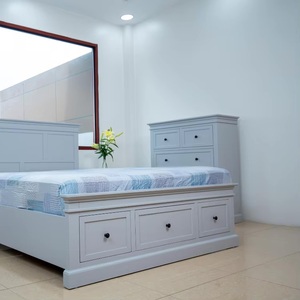 AMANDA Tallboy Solid Wood Cabinet Modern Large Capacity Ready-to-assemble Bedroom Furniture Living Room Dining Hotel Apartment - Product Image 5