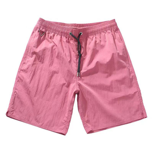 Shorts Bermuda pour Homme, Couleur Unie, Séchage Rapide, Respirant, Poches Avant, Taille Mi-Haute, Fermeture à Cordon, 100% Polyester Tricoté, Décontracté - Product Image 3