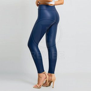 Legging en cuir pour femmes, taille mi-haute, décontracté, respirant, toucher doux, pour usage quotidien - Product Image 2