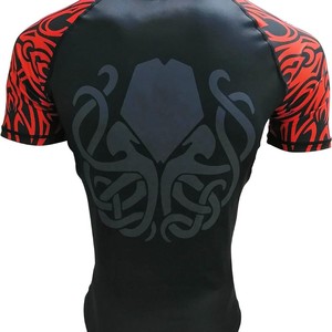 Camiseta de Jiu Jitsu/MMA/Grappling de Manga Corta, Transpirable, con Estampado, de Spandex/Algodón, en Oferta - Product Image 5