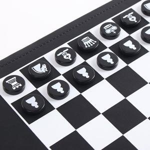 Portable Detachable Leather <b>Backgammon</b> Soft Travel Leather Roll up <b>Backgammon</b> Board Game Set for Playing - Product Image 3