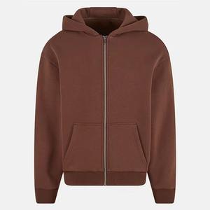 Custom Logo Heavyweight Cotton <b>Zip</b> Up Hoodie Oversized Plain Fleece <b>Full</b> <b>Zip</b> <b>Sweatshirt</b> Jacket for Wholesale - Product Image 1