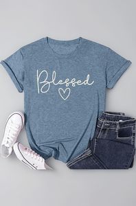 T-shirt imprimé pour femme, décontracté, pour le printemps/été, uni, standard - Product Image 2