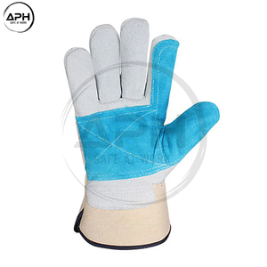 Private Label Canadian <b>Gloves</b> <b>Leather</b> Palm Work OEM ODM Classic Design Comfortable Cuff Reinforced Stitching For Wholesale Use - Product Image 3