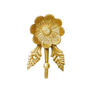 Modern Luxury Metal Flower <b>Wall</b> Hook Vintage Floral Clothes Coat <b>Hanger</b> Handcrafted <b>Decorative</b> <b>Wall</b> Mounted <b>Hanger</b> Hook - Product Image 1