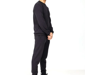 Tracksuit <b>Men</b> Solid Casual Athletic Sweat Suit Sets Long Sleeve <b>Pullover</b> Fleece <b>Jacket</b> Pants Winter 100% Cotton Quick Dry High - Product Image 3