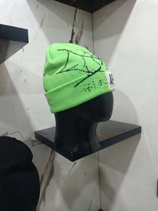 Gorro de Punto Verde para Hombre, Gorro de Invierno con Puño, Unisex, Estilo Urbano, Gorro Tipo Skull, Logotipo Personalizado, Accesorio de Moda al por Mayor - Product Image 2